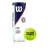 Set X2 Tubos De 3 Pelotas Bola De Tenis Wilson Roland Garros Color Amarillo