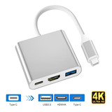 Hub Adaptador Tipo C Para Hdmi Compativel Com Macbook Air Pr