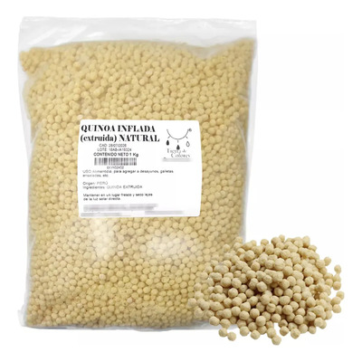 Quinoa Inflada Extruida 1 Kg Al Natural Sin Azucar | MercadoLibre