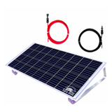 Panel Solar 100w Con Base, Cable Y Conectores Mc4
