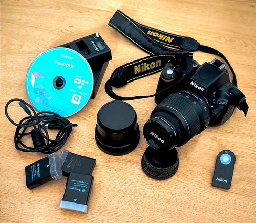 Nikon D5100+kit (lente+conversor+control+3 Baterias+etc)