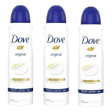 Desodorante Aerosol Dove Original 150 Ml Pack X 3 Unid