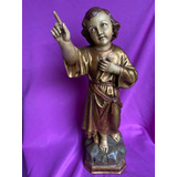 Niño Dios Pasta Italiana Arte Sacro Religioso 2 Escultura