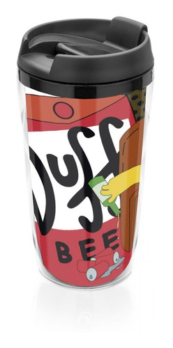 Copo Térmico Os Simpsons Duff 250 Ml  Pequeno