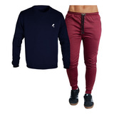 Conjunto Deportivo Sudadera Camibuzo Cuello Redondo Jogger