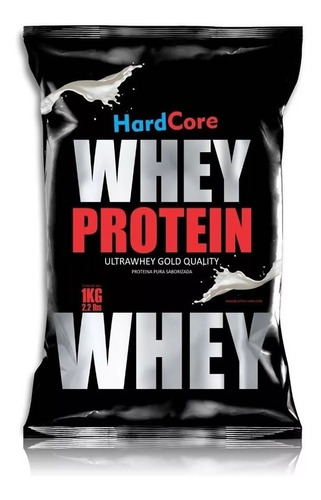 1 Kg De Whey Protein Proteína Hardcore Gold Quality Bolsa 