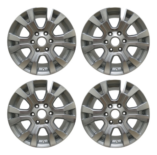 Combo X4 Llantas R18 Ford Ranger G/plata Diamantado(6x139,7)