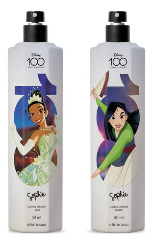 Colonia Infantil Feminina Sophie Disney 100 Boticario - Kit Duo