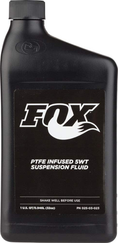 Fox 5 Peso Fluid Fluid 1 Quart Ptfe Reposión De Suspensión D