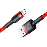 Cable Para iPhone - iPad Reforzado Carga Rápida Uso Rudo 1m