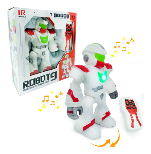 Robot Dance Inteligente R/c Con Luz Y Sonido, Baila, 5045.