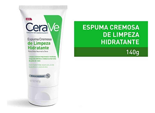 Cerave Espuma Creme De Limpeza Hidratante 140g