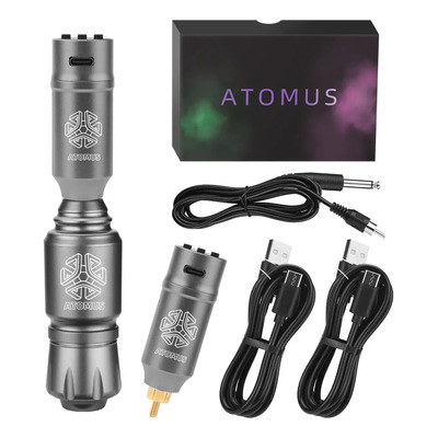 Máquina Para Tatuar máquina tatuar rotativa pen doble fuente inalámbrica color plateado | Envío gratis