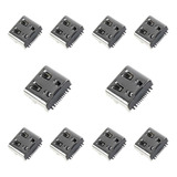 10 Conectores De Carga Silver Tipo C Para Controle De Ps5