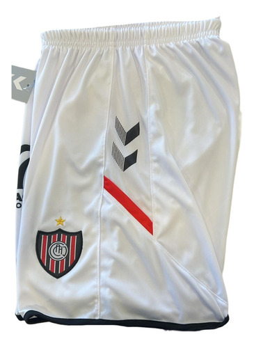 Short Chacarita Hummel Titular Negro Blanco