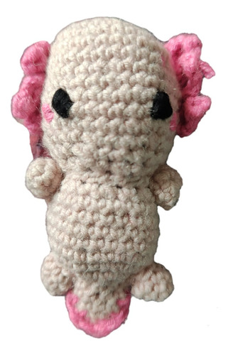 Ajolote Axoloti Crochet Tejido Peluche Amigurumi Muñeco Bebe