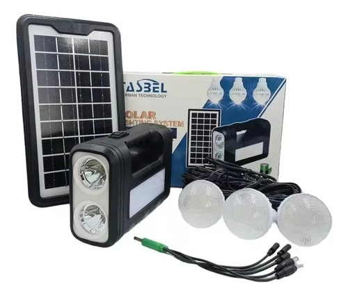 Kit Solar De Camping Luz Emergencia Usb 3ampolletas