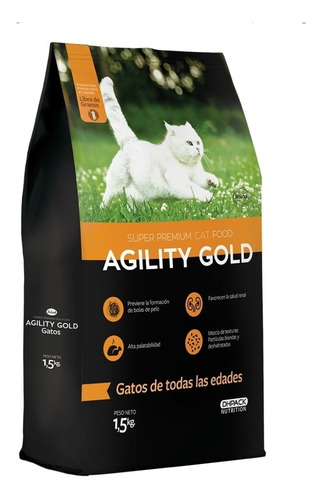 Agility Gold Gatos Adultos 1.5 Kg 