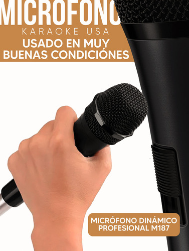 Karaoke Usa Micrófono Usado (cableado)