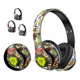 Audifonos Inalambricos De Diadema Bluetooth Graffitis De Led