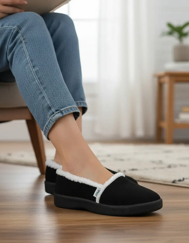 Zapato Tela Descanso Adultos Confort Pantufla Cómoda Mujer  | Meses sin interés