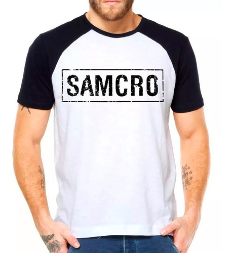 Camisa Camiseta Raglan Sons Of Anarchy Samcro Blusa Moleton