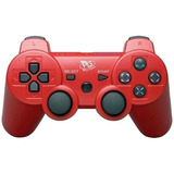 Controle Joystick Compatível Ps3 Vermelho