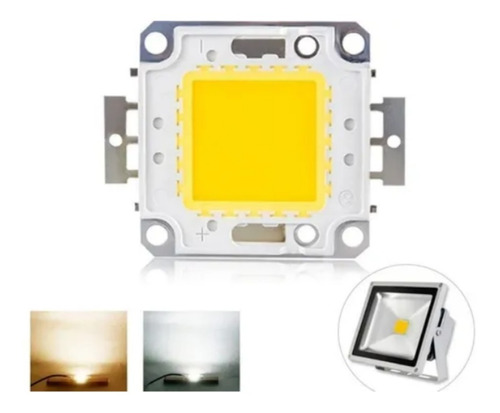 Chip Led 50w Blanco Cob Potencia Reflector 20-36v Repuesto