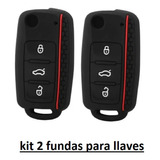 2 Fundas Llave Silicon Vw Jetta Bora Golf Beetle Vento Polo