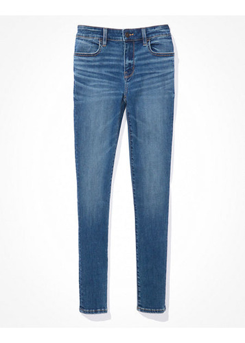 Jegging American Eagle Tiro Bajo Mujer Blue Heaven