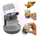 Cepillo De Limpieza Trastes Dispensador Jabon Cocina Hogar