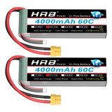 Hrb 3s 4000mah Lipo Bateria Xt60 11.1v Lipo Bateria 60c Rc L
