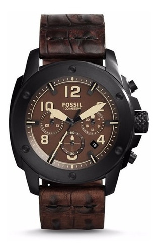 Reloj Fossil Fs5095 Para Hombre Am/pm Fechador Cxronografo