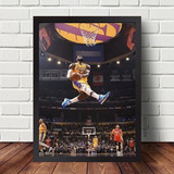 Quadro Decorativo Lebron James Arte Basquete Jogador 60x40