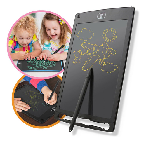 Tablet Infantil Lcd Lousa Mágica Para Desenho E Estudo 8,5