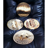 Chapas Decorativas De Chapa Redondas Modelo Bitcoin