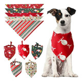 Perro Pañuelo Triángulo Bufanda Mascota 5pcs Disfraz Navidad