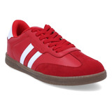 Tenis Casual Mujer Super Sport Deportivo Rojo 661-39