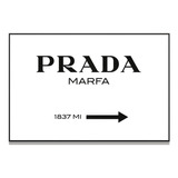 Quadro Prada Marfa Gossip Girl 120x80 Sala Moldura Preta