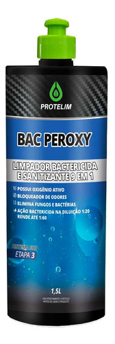 Limpador De Uso Geral 9 Em 1 Bac Peroxy 1,5 Ml Protelim