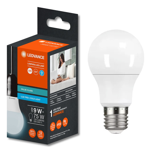 Pack X100 Lámparas Led Osram 10w = 100w 6500k Luz Día/fría