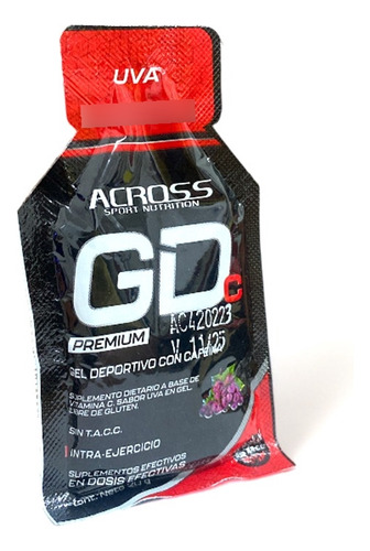 Geles Rehidratantes Con Cafeína Across Gdc Premium X Unidad