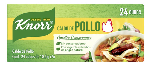 Caldo Knorr De Pollo 24 Cubos De 10.5