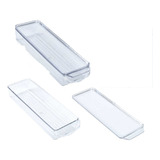  Pack 3 Organizador Refrigerador Cocina Contenedor Con Tapa 