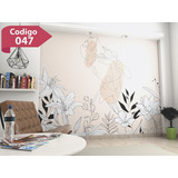 Vinilos Decorativos Pared Tropical Hojas, Gigantografias C