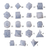 Molde Epoxi De Cristal (20 #mold), Novedoso, Con Forma De Fi