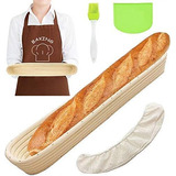 Cesta De Fermentación De Pan Banneton Ovalada Baguette...