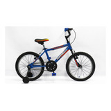 Bicicleta Bmx Niños Infantil Tomaselli Kids R16 Frenos V-brakes Color Azul Con Ruedas De Entrenamiento  