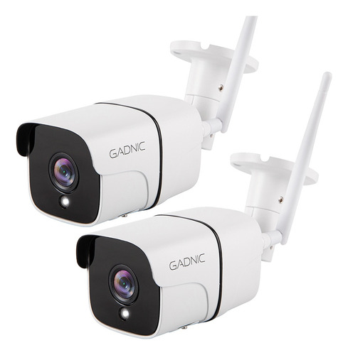 Kit X 2 Cámaras De Seguridad Gadnic Vision Nocturna Ip Wifi 