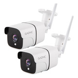 Kit X 2 Cámaras De Seguridad Gadnic Vision Nocturna Ip Wifi 